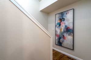 Room details featuring wood-type flooring