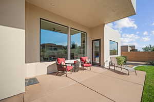 View of patio