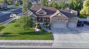 Wide Angle Shot of the Front of the House