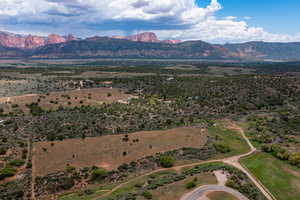 Bird's eye view featuring a mountain view