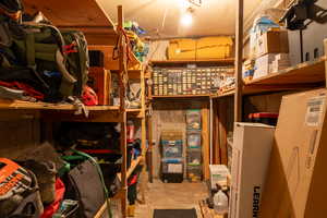 View of storage room off bedroom