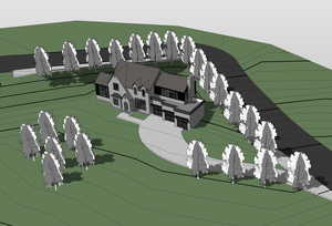 Birdseye view of proposed build