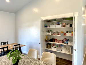 Large pantry in the kitchen.