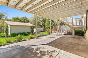 View of covered patio