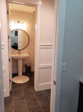 Bathroom featuring tile patterned flooring