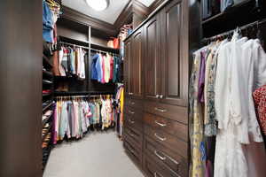 View of spacious closet