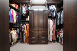 View of spacious closet