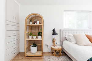 Bedroom featuring light hardwood / wood-style flooring