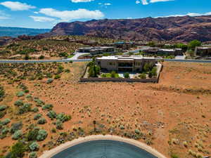 Exterior space featuring a mountain view