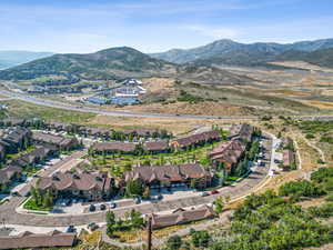 Bird's eye view featuring a mountain view