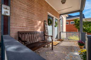 View of patio / terrace featuring covered porch