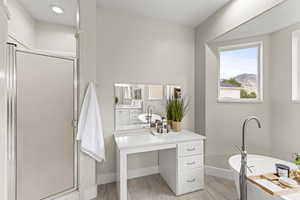 Primary Bathroom with plus walk in shower and vanity