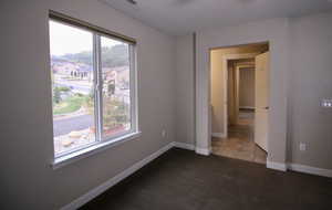 One of four bedrooms located upstairs on the second level.