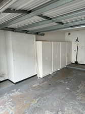 View of storage space in garage