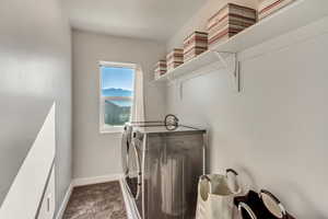 Spacious laundry room