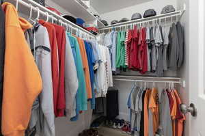 View of spacious closet