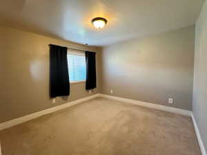 View of carpeted empty room