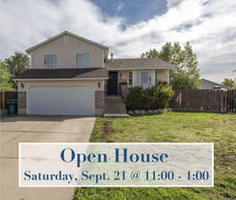 OPEN HOUSE Saturday Sept. 21 from 11:00 - 1:00.  4 bedroom 3 bath 2 car garage home on cul de sac