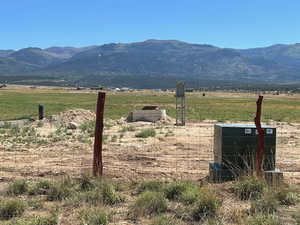 Mountain view featuring a rural view