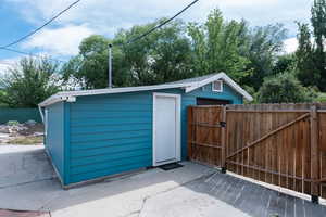 View of outbuilding