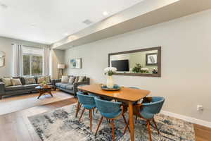 Dining room featuring hardwood / wood-style floors