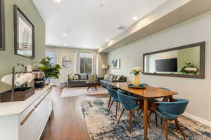 Dining room featuring dark hardwood / wood-style floors