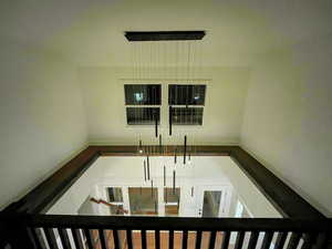 entry from upstairs railing