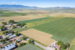 Bird's eye view with a mountain view and a rural view