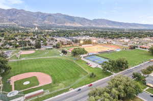 Aerial view of Layton High School fields