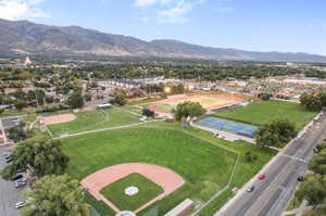 Aerial view of Layton High School fields