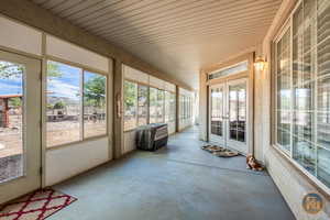 View of sunroom