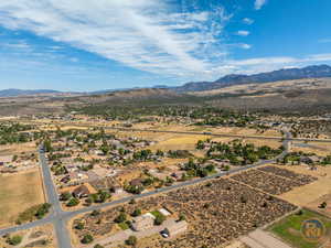 Bird's eye view featuring a mountain view