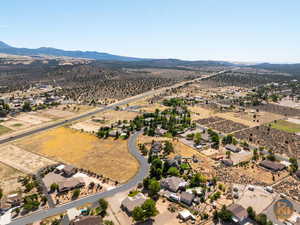 Bird's eye view featuring a mountain view