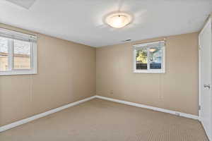 View of carpeted empty room