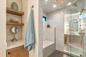 Primary bathroom with large walk-in shower