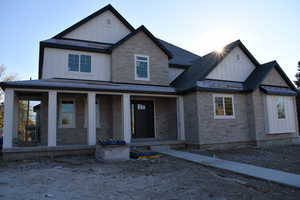 View of front of house with a porch