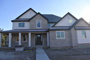 View of front of house with a porch