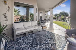 View of patio / terrace featuring an outdoor living space