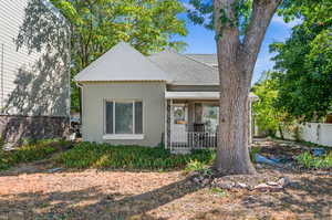 View of front of property featuring a porch