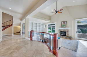 Kitchen opens to large family room