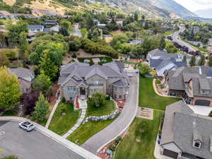 Bird's eye view featuring a mountain view