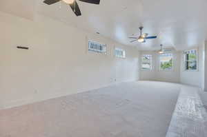 Basement bedroom that was used as a spacious home gym