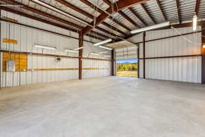 Garage with electric panel