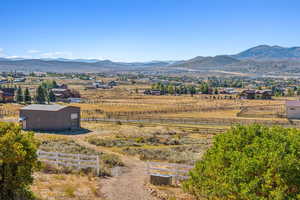 Mountain view with a rural view