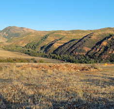 Mountain view with a rural view