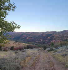 View of mountain feature featuring a rural view