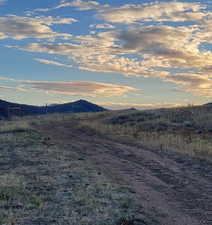 Mountain view featuring a rural view