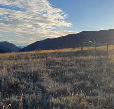 Property view of mountains featuring a rural view