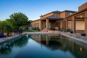 View of pool with a patio