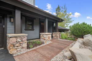 Exterior space featuring a porch